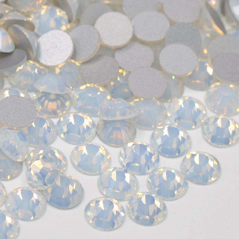 High Quality Crystal Cream White Rhinestones White Opal Loose Flat Back No  Hot Fix Bead Size Ss 10/ Ss 12/ Ss14 / Ss16 / Ss20 / Ss30, 234 