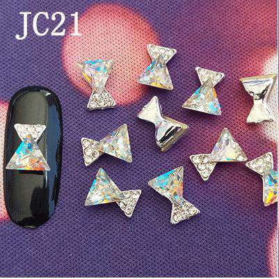 3D Alloy Nail Rhinestone Charms Crystal AB Nail Art Decorations JC21-JC40 WholesaleRhinestone