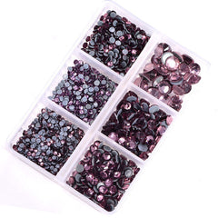 Mixed Sizes Light Amethyst Glass HotFix Rhinestones For Clothing DIY WholesaleRhinestone