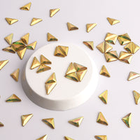 Triangle Shape Metal Sunlight Glass Flat Back Fancy Rhinestones WholesaleRhinestone