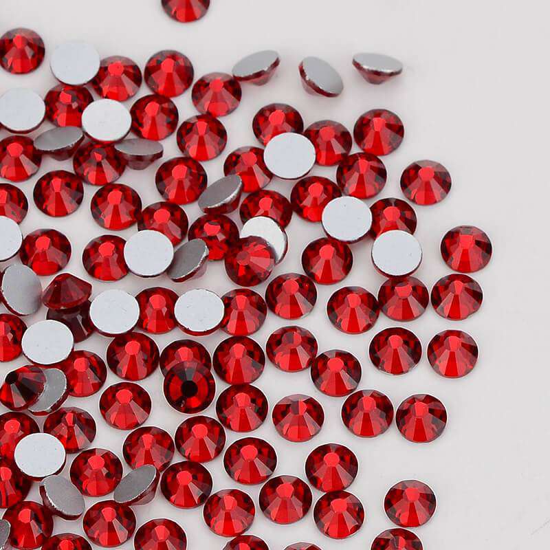 Siam Red Crystal Rhinestones With Claw Glass Stones For Clothes